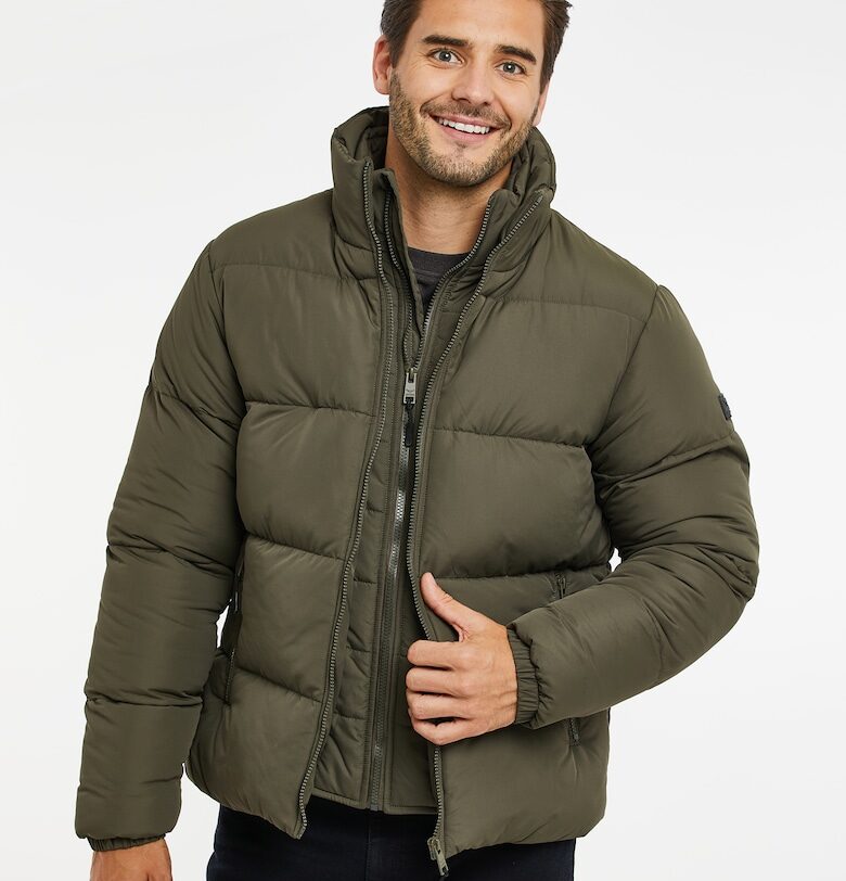 Зимно яке Sapporo 6151 с висока яка - Каки Threadbare