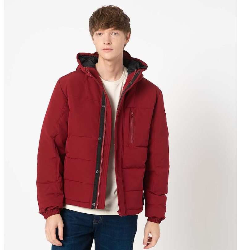 Зимно яке The Bodyguard с качулка - Червен Wrangler