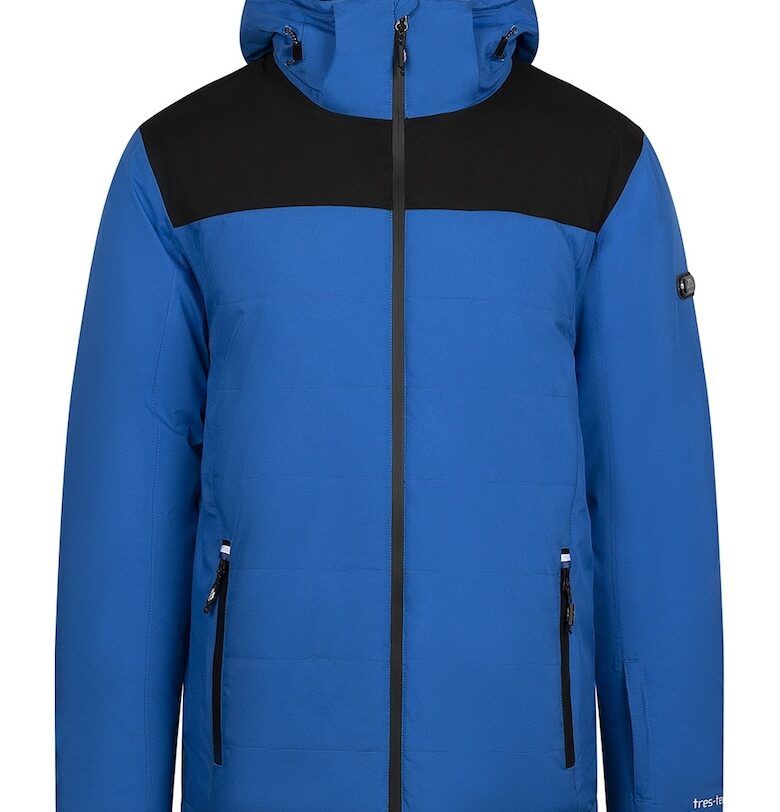 Зимно яке за трекинг Christopher - Черен/Кралско Синьо Trespass