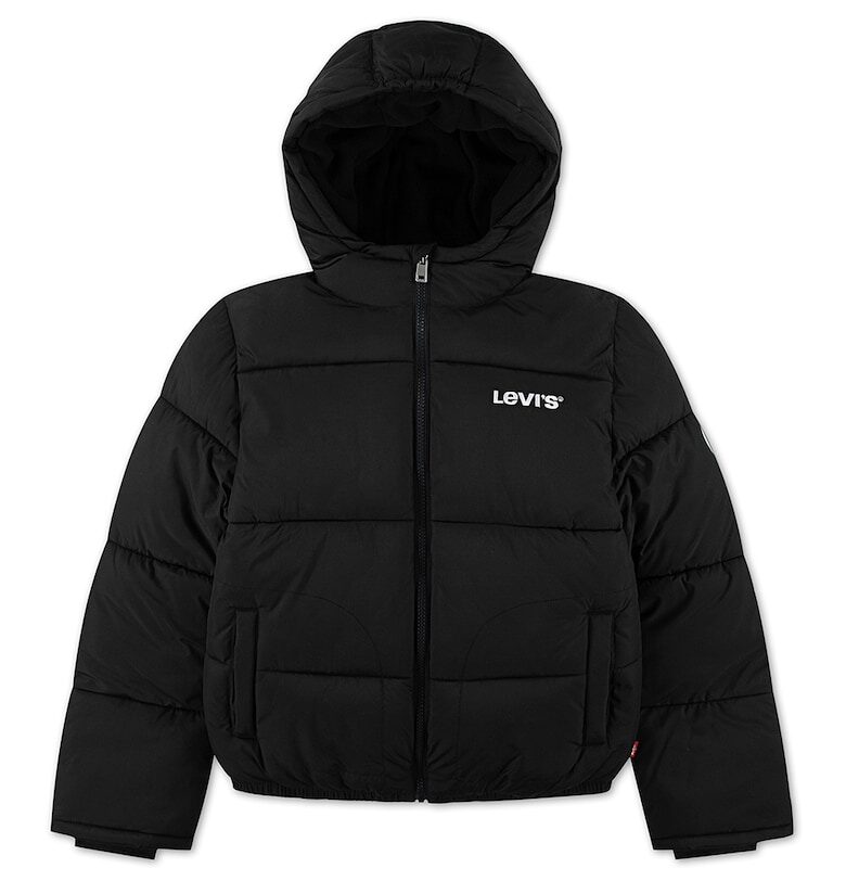 Зимно яке с лого - Черен Levis