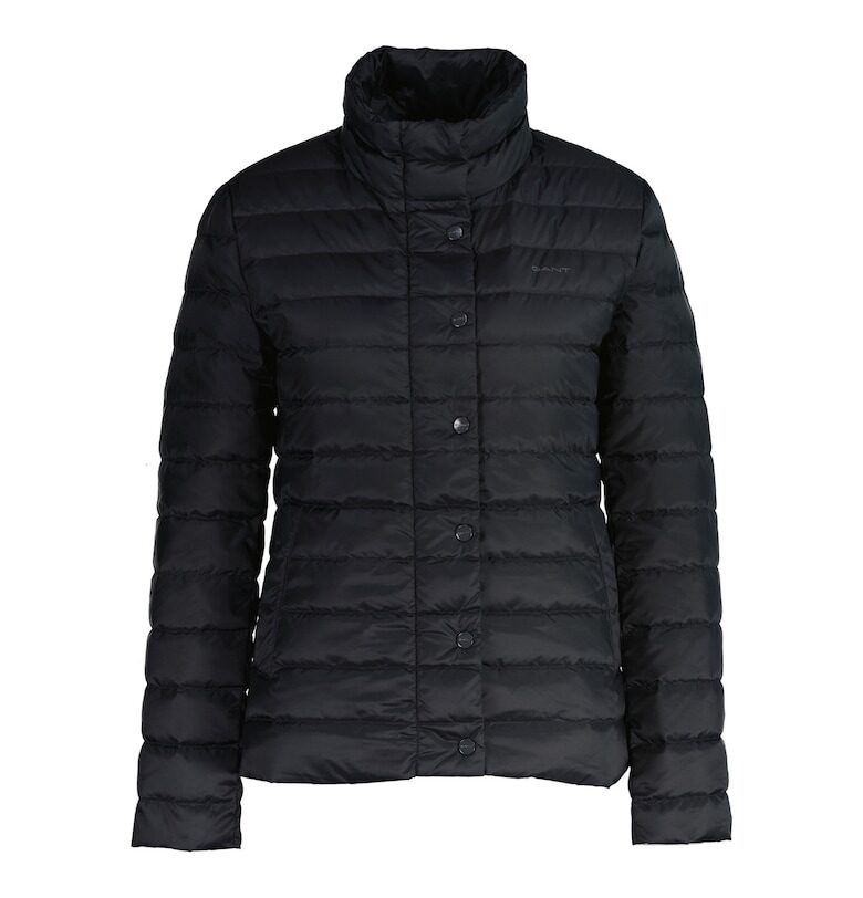Зимно яке с вата и цип - Черен Gant