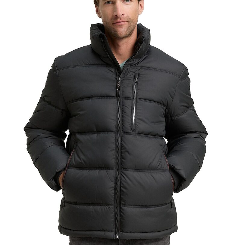 Зимно яке с висока яка - Избеляло черно Tom Tailor