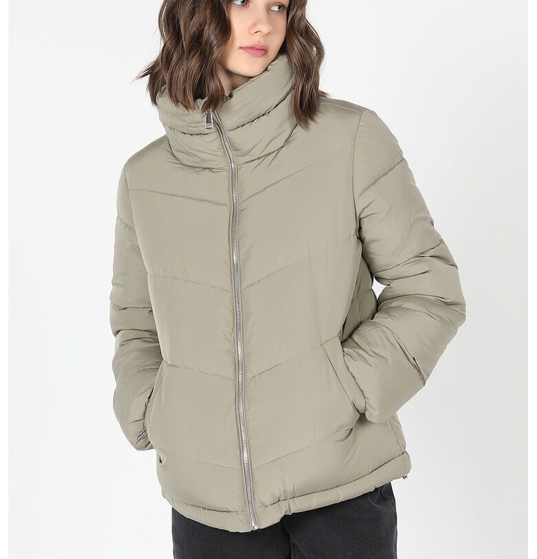 Зимно яке с висока яка - Папратово зелено COLINS