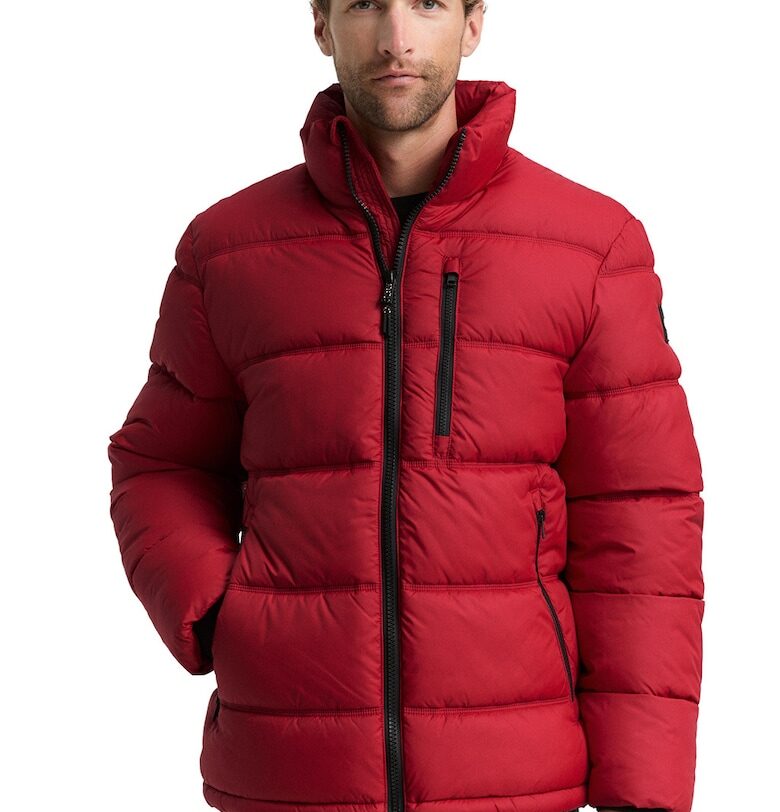 Зимно яке с висока яка - Червен Tom Tailor