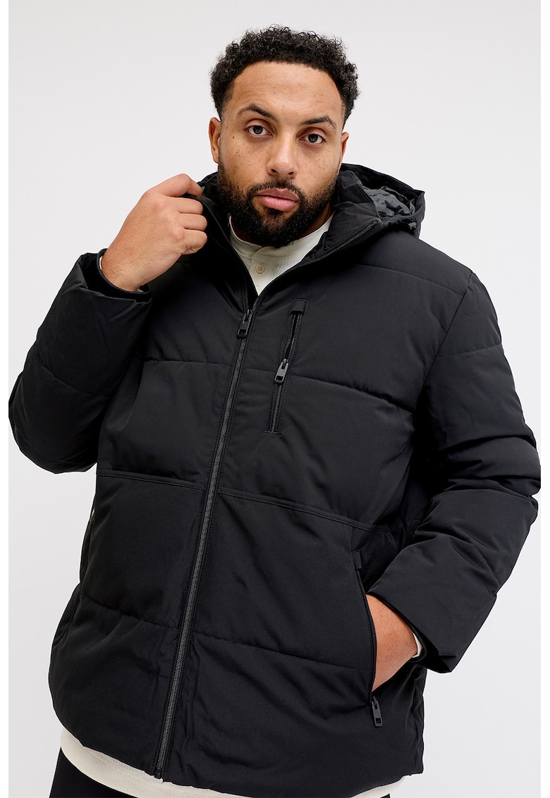 Зимно яке с висока яка - Черен Jack Jones