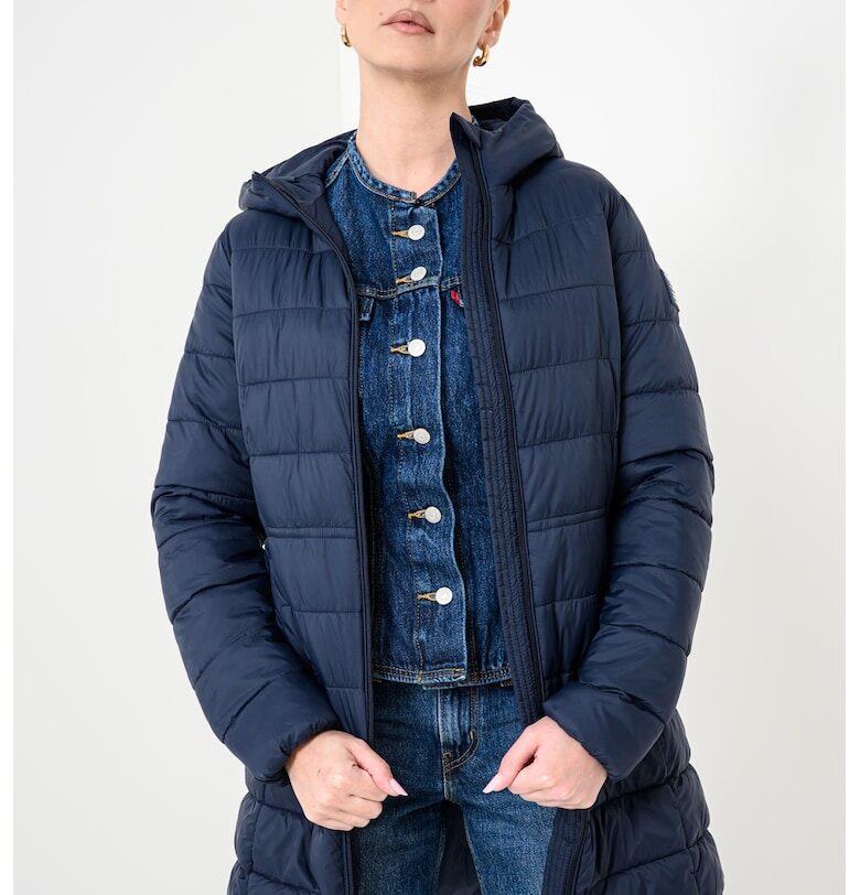 Зимно яке с джобове встрани - Ултрамарин синьо Pepe Jeans London