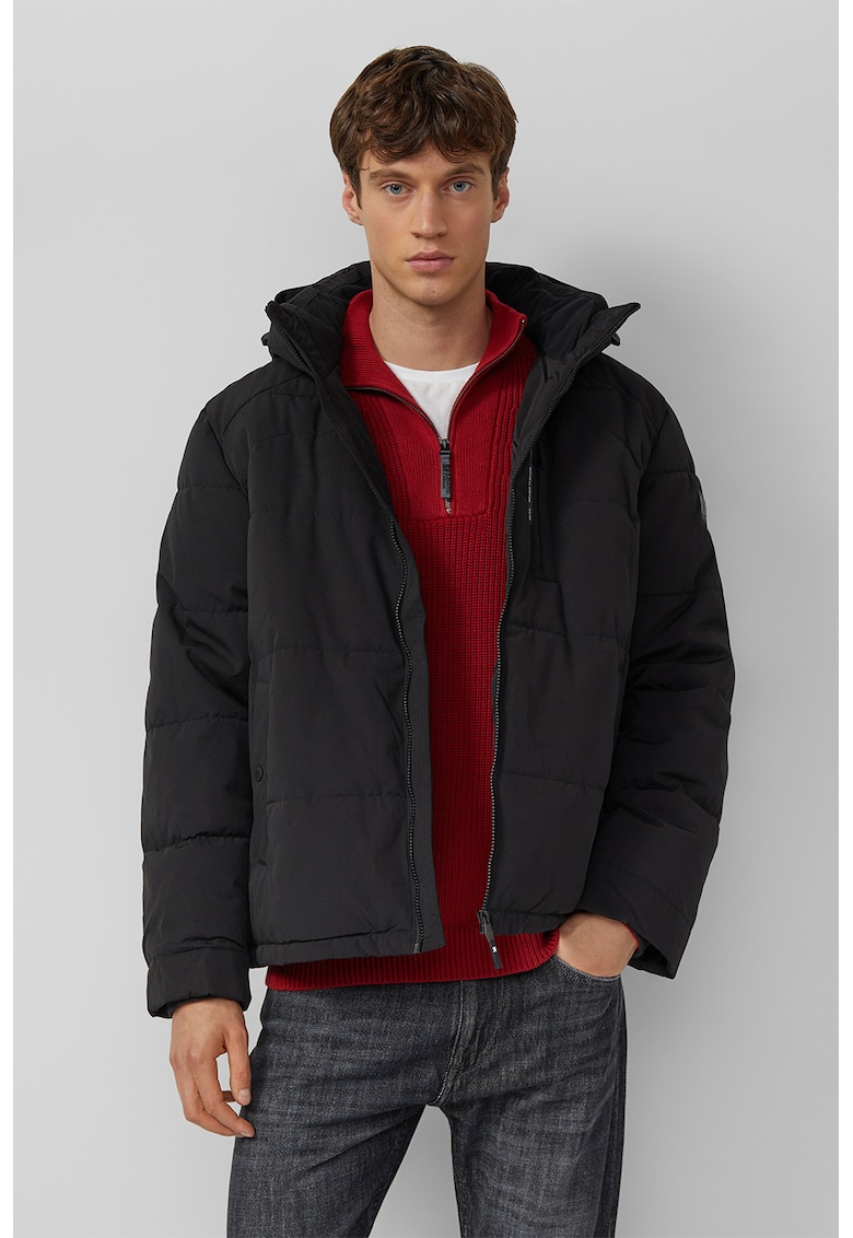 Зимно яке с джобове с цип - Избеляло черно sOliver