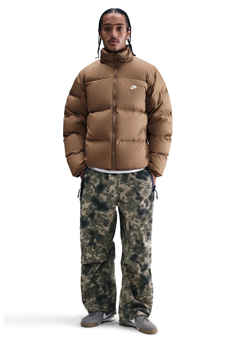 Зимно яке с джобове с цип - Светлокафяв Nike
