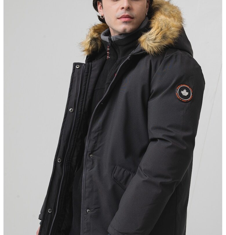 Зимно яке с еко пух - Антрацитно сиво Canadian Peak