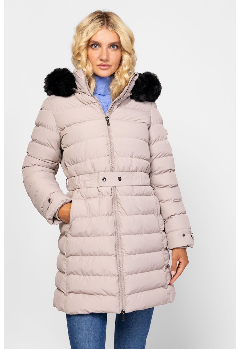 Зимно яке с еко пух - Светло сив Heavy Tools