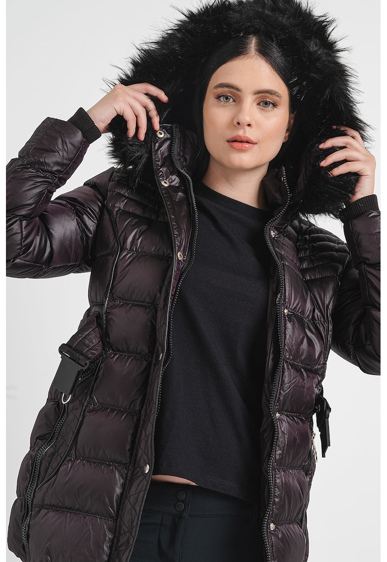 Зимно яке с еко пух - Черен Canadian Peak