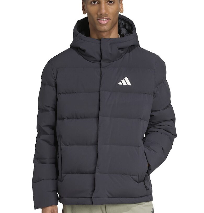 Зимно яке с качулка - Tъмносив adidas Sportswear