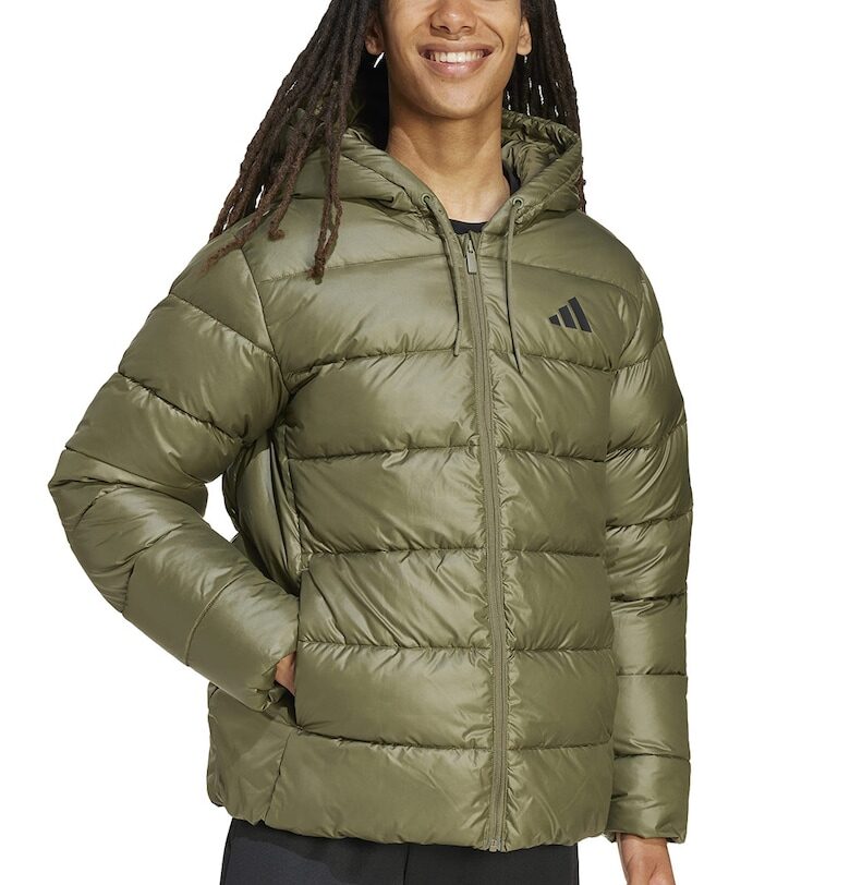 Зимно яке с качулка - Маслинено зелено adidas Sportswear