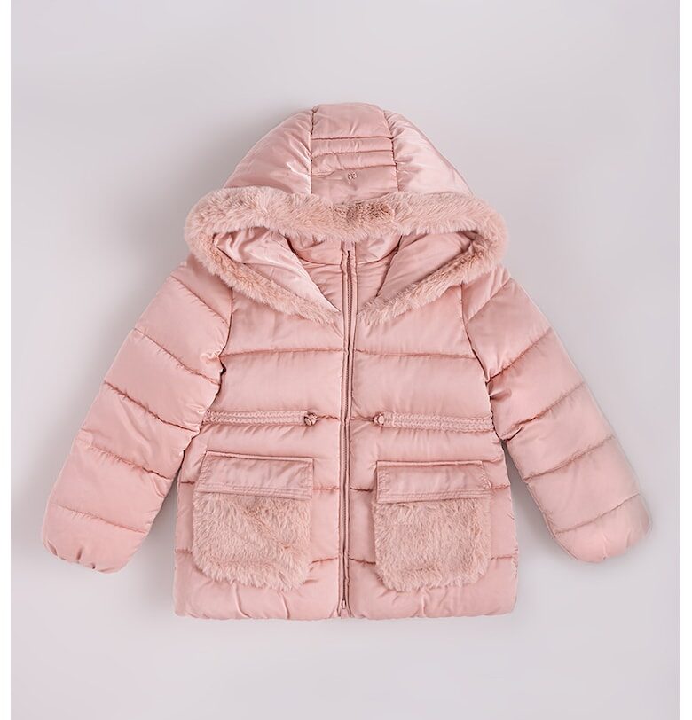 Зимно яке с качулка - Прашно розово Abel  Lula