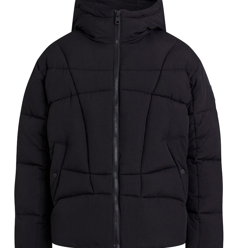 Зимно яке с качулка - Черен CALVIN KLEIN JEANS