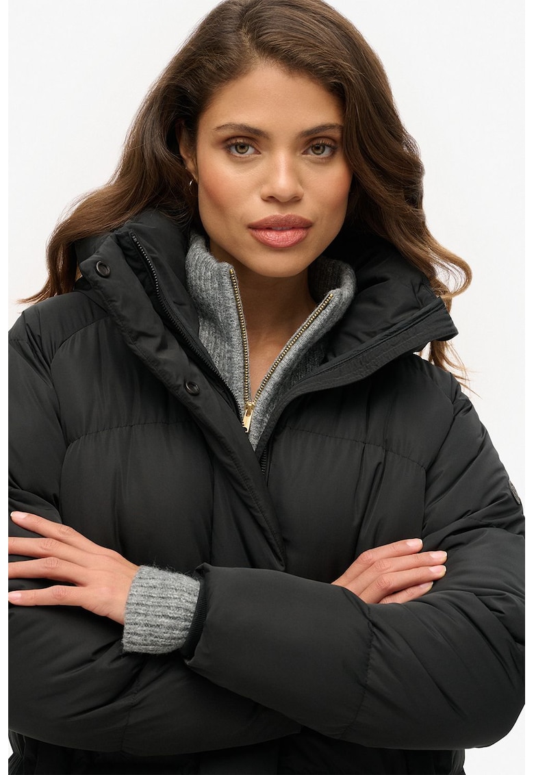 Зимно яке с качулка - Черен Superdry Co