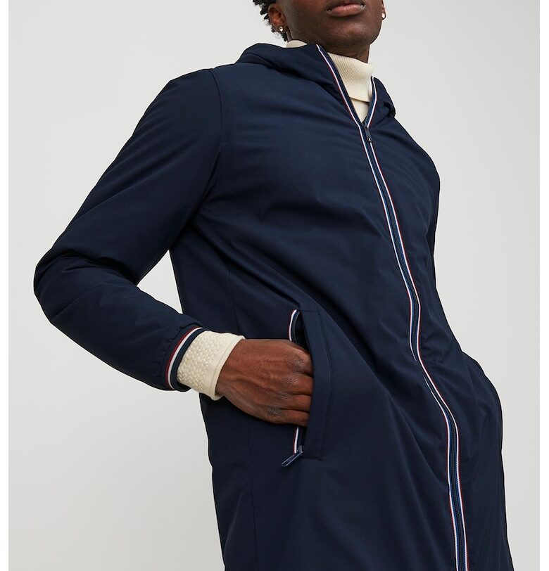 Зимно яке с качулка и джобове Jack  Jones