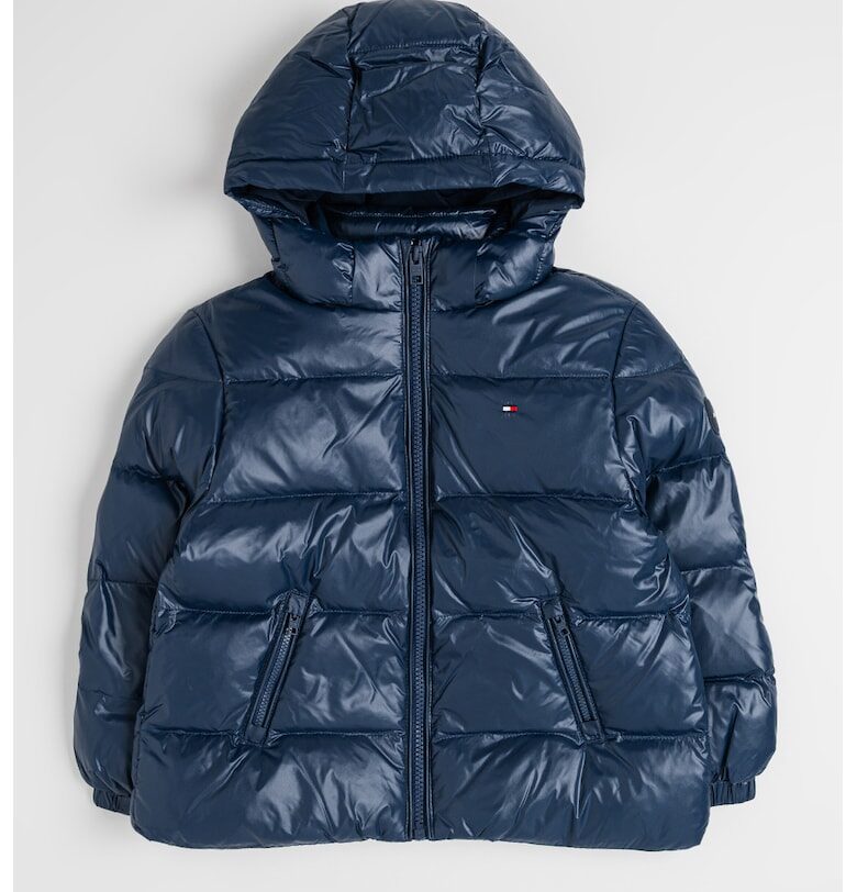 Зимно яке с качулка и джобове - Тъмносин Tommy Hilfiger