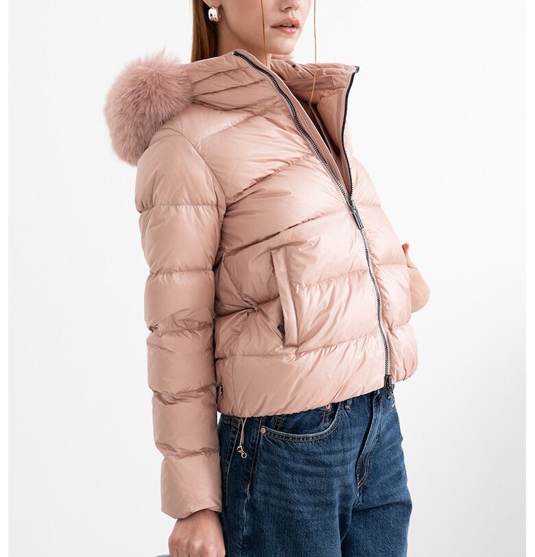 Зимно яке с качулка и пухена вата - Светлорозов Colmar