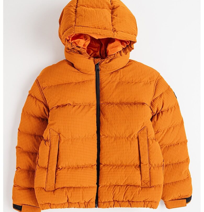Зимно яке с качулка и странични джобове - Изгорен портокал Napapijri