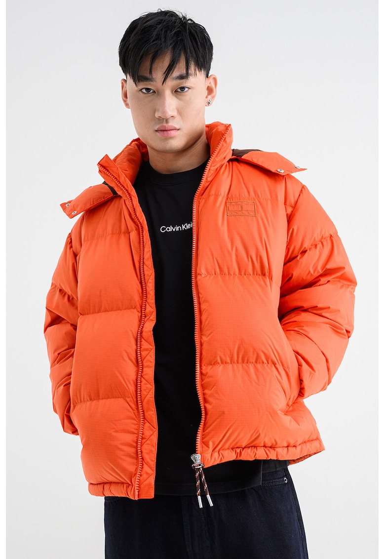 Зимно яке с лого - Мандарина Tommy Jeans