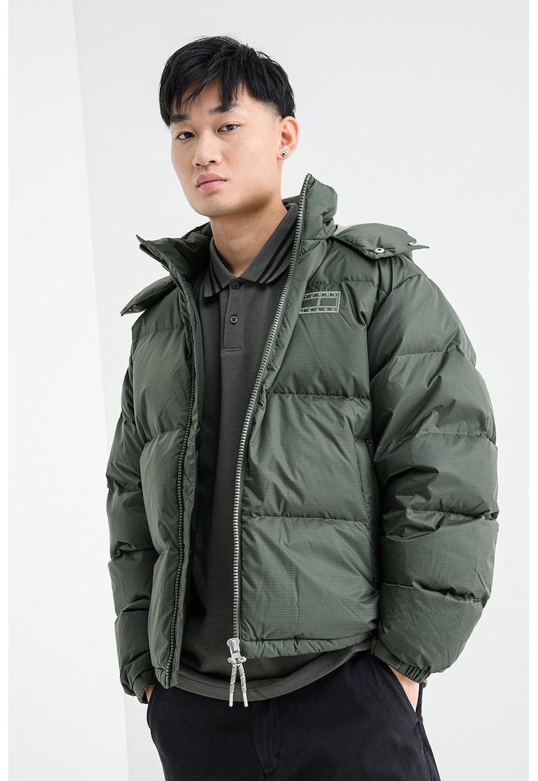 Зимно яке с лого - Тъмно каки Tommy Jeans