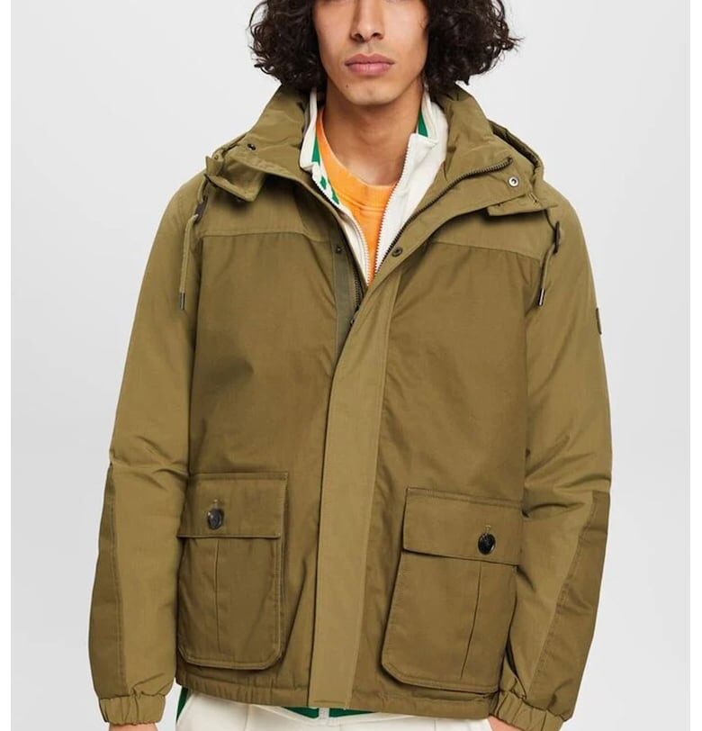 Зимно яке с отделяща се качулка - Каки Esprit