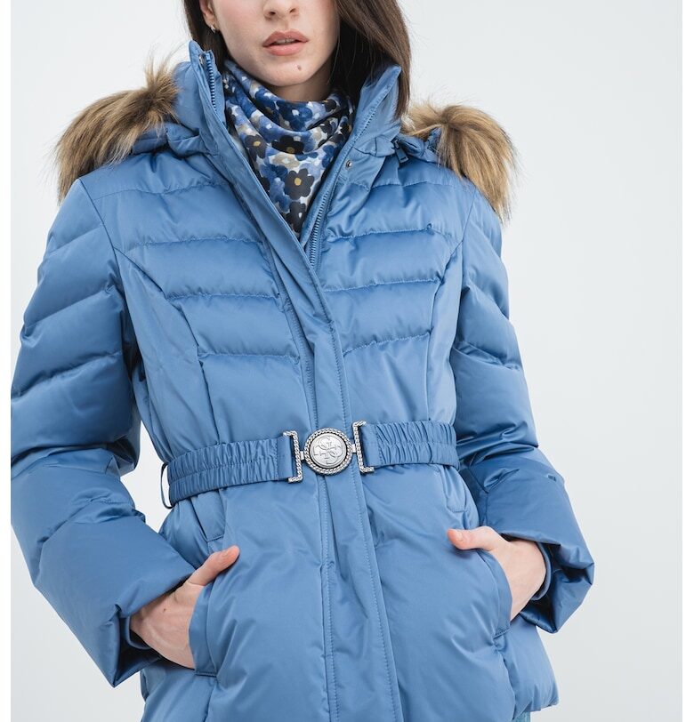 Зимно яке с пухена вата - Пастелносин GUESS