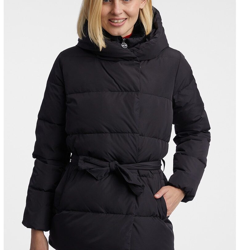 Зимно яке с пухена вата и висока яка - Черен orsay