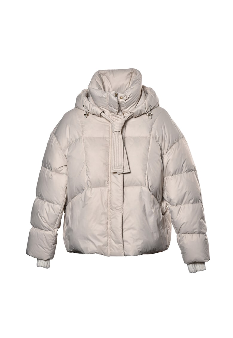 Зимно яке с пухена вата и качулка - Бежов Baldinini