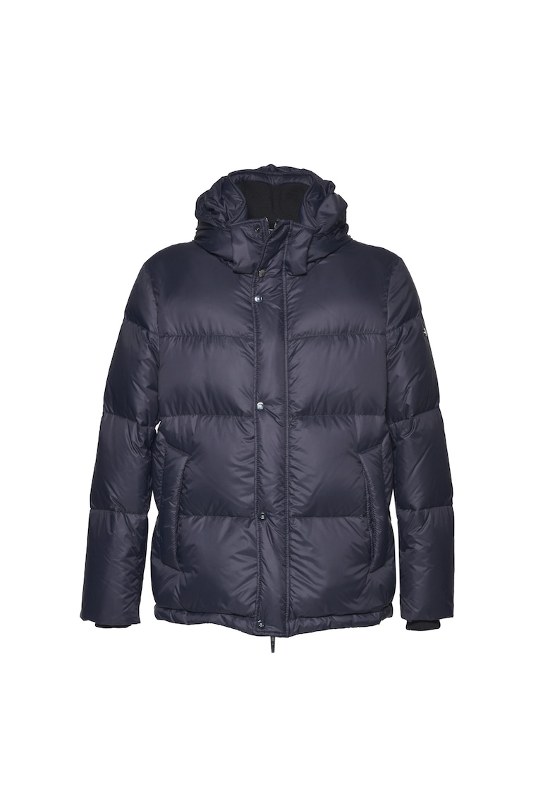 Зимно яке с пухена вата и качулка - Тъмносин Baldinini
