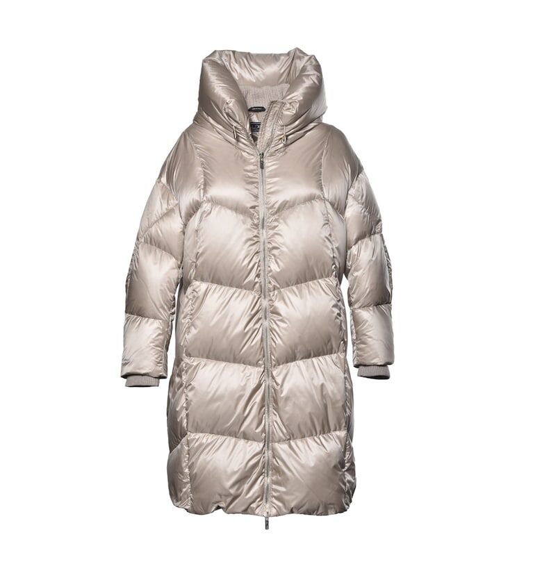 Зимно яке с пухена вата с висока яка - Бежов Baldinini