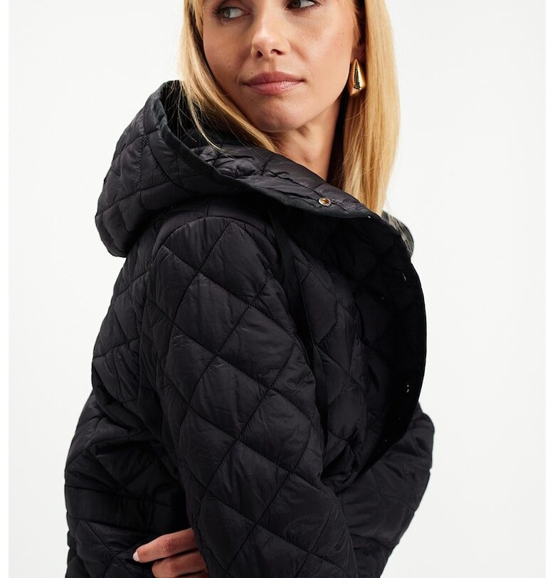 Зимно яке с регулируема талия - Черен Top Secret