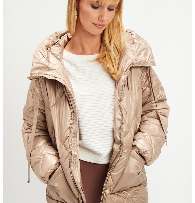 Зимно яке с уголемени джобове - Бежов Top Secret