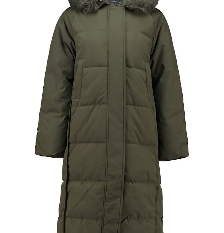 Зимно яке с цип - Тъмно каки Hailys