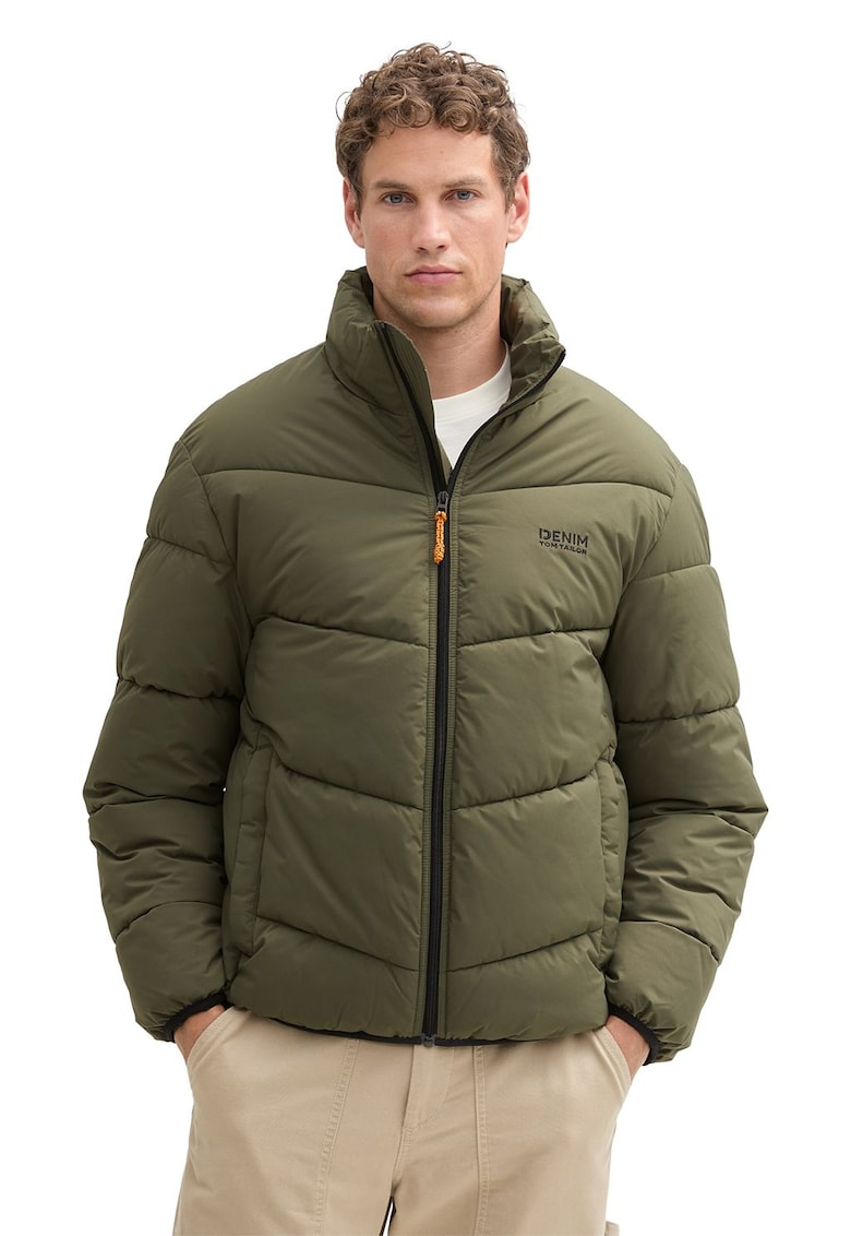 Зимно яке със странични джобове - Маслинено зелено Tom Tailor