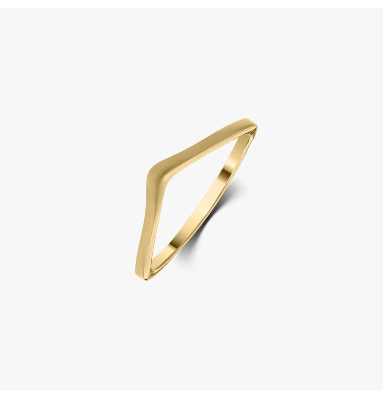 Златен пръстен Simple V от злато INDIRA