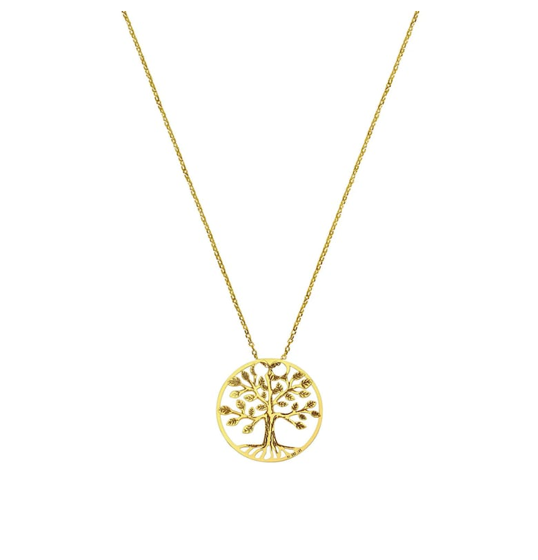 Златно колие 585-14K Tree of life e-Crystal