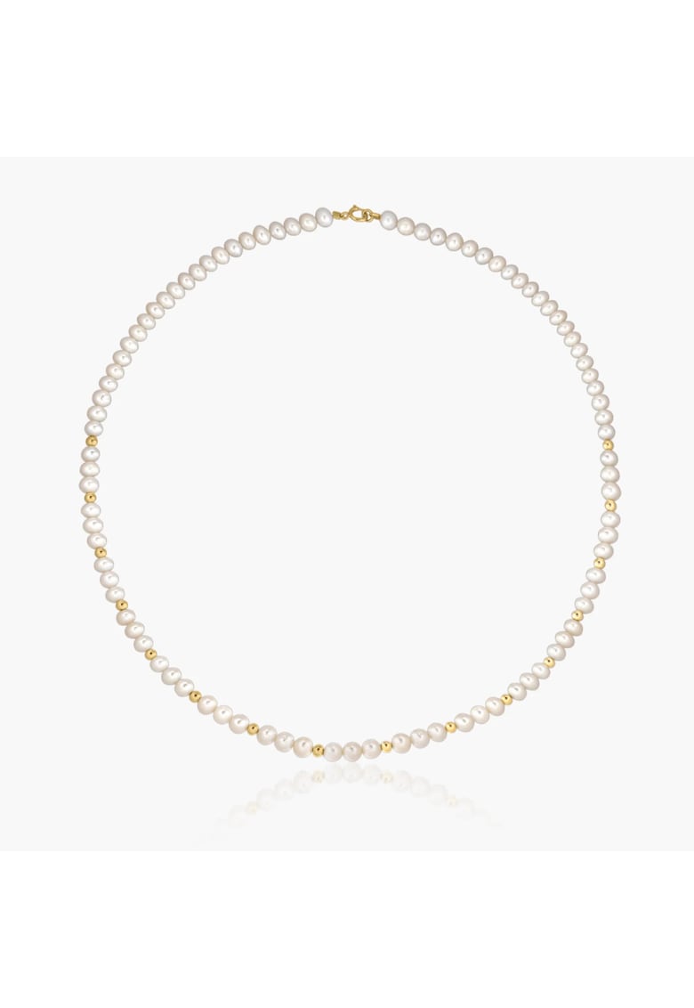 Златно колие Golden Sonet - Естествени перли INDIRA
