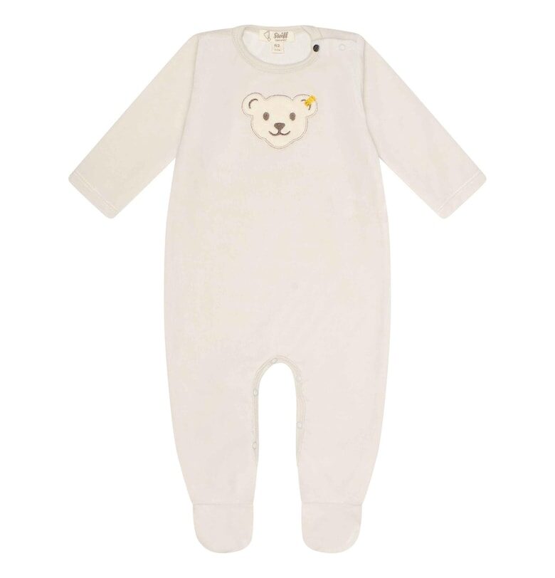 Кадифен гащеризон 13317 тип ританки с апликация - Бежов Steiff