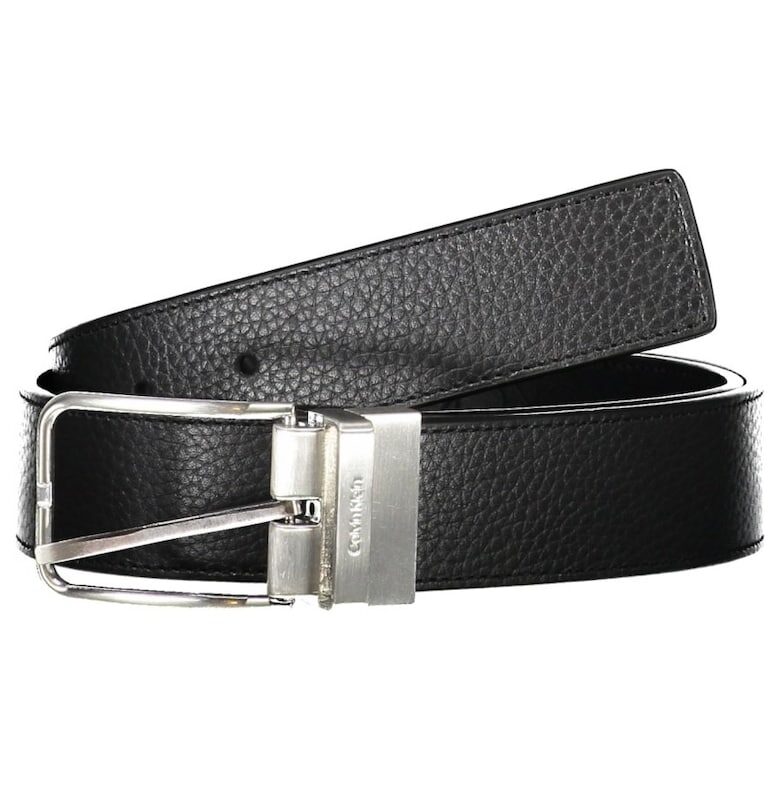 Калвин Клайн - Двулицев колан - мъжки Adj/Rev Light Frame Mono - Черен - Черен CALVIN KLEIN