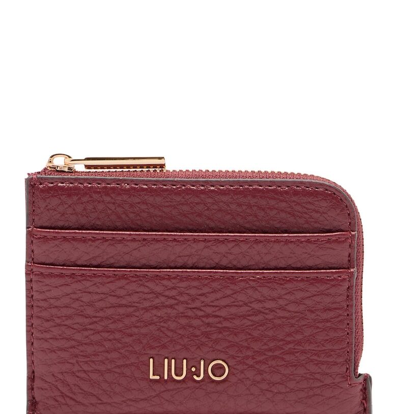 Калъф за карти с метално лого - Бордо Liu Jo