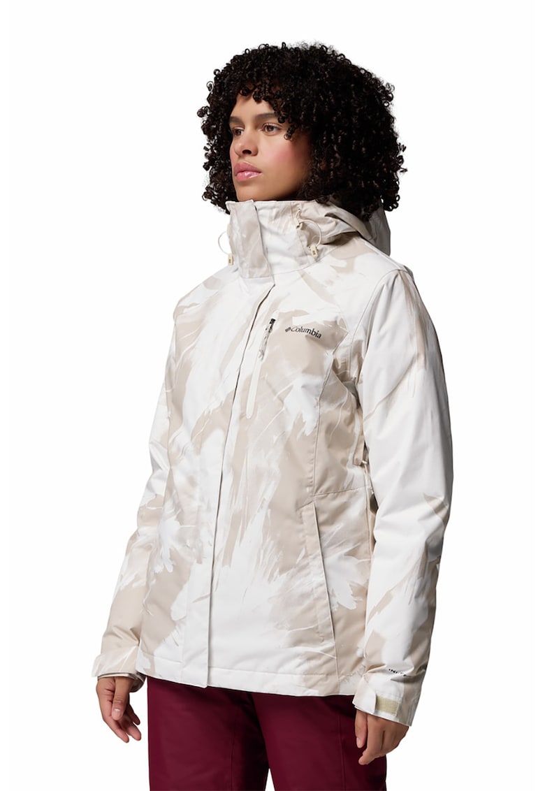 Камуфлажно ски яке Whirlibird™ V с качулка и дизайн 2 в 1 - Бежов/Мръснобял Columbia