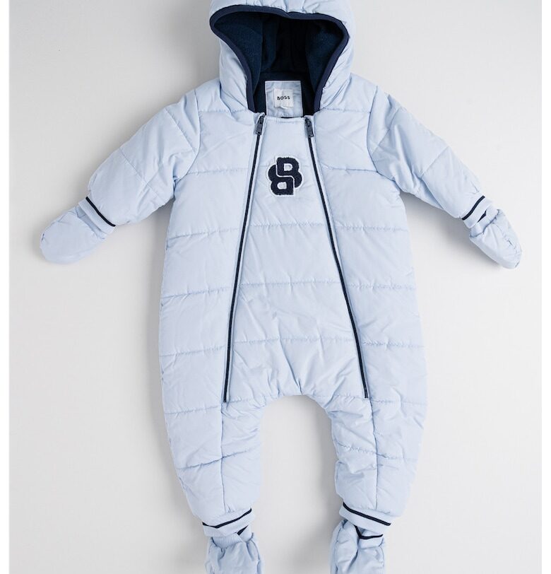 Капитониран гащеризон с цип - Ледено синьо BOSS Kidswear