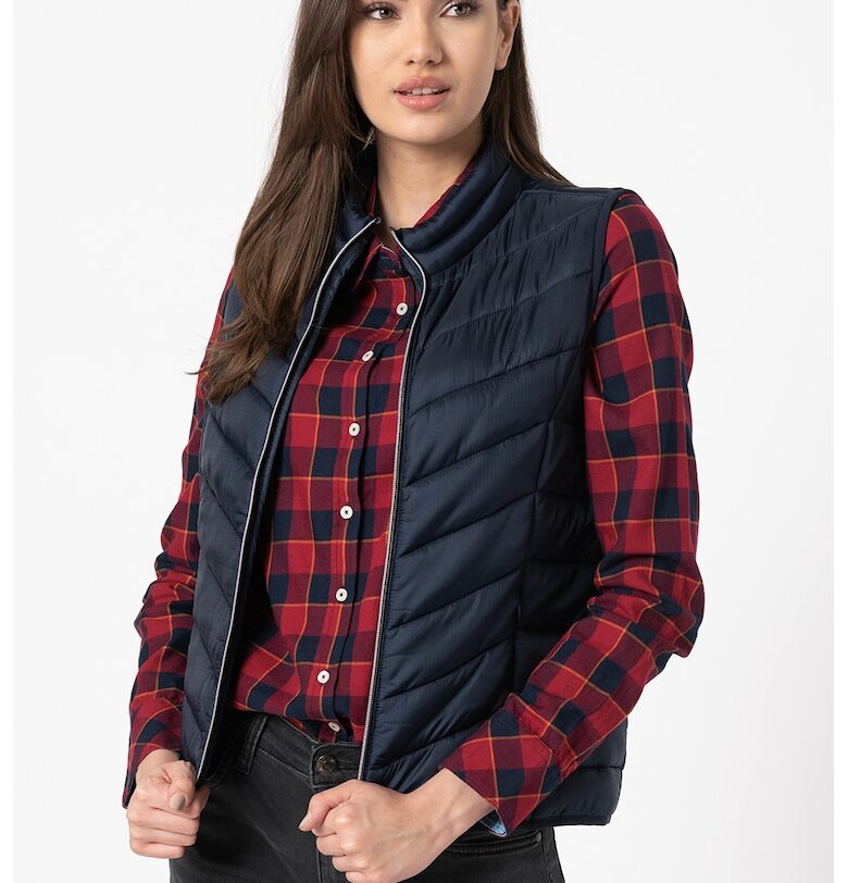 Капитониран елек Holly - Червен/Тъмносин Mustang