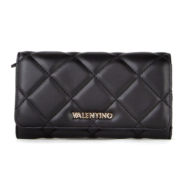 Капитониран портфейл от еко кожа - Черен Valentino Bags