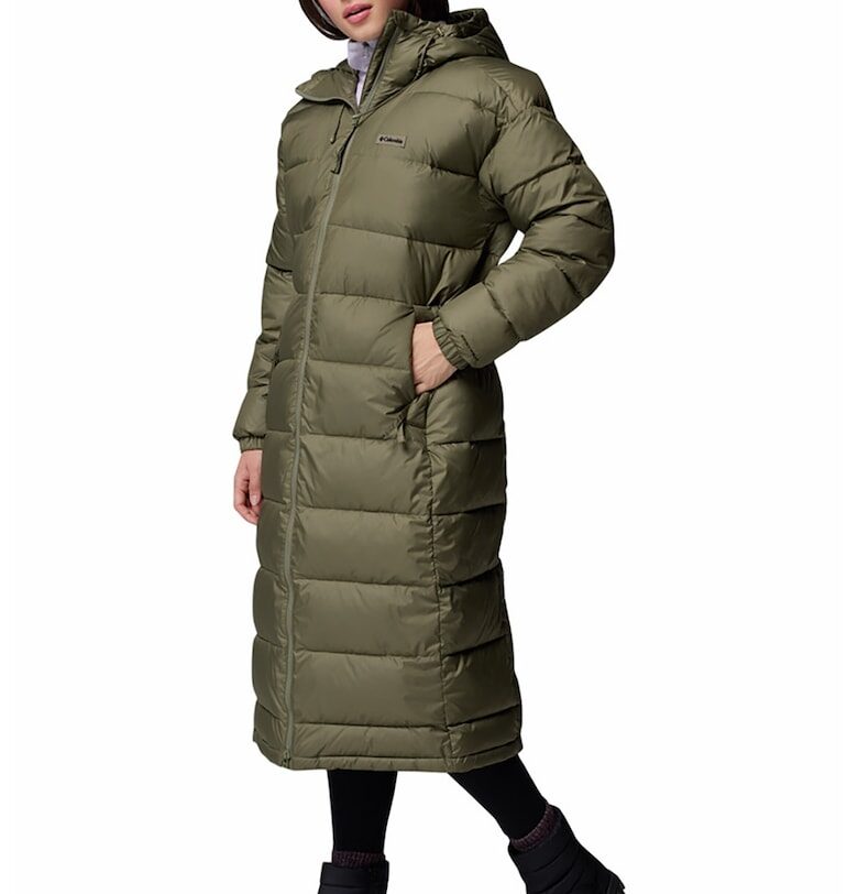 Капитонирано дълго яке Pike Lake III - Зелени аспержи Columbia