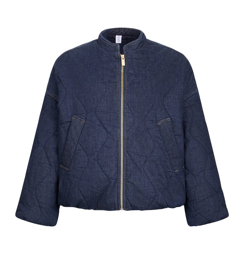 Капитонирано дънково яке бомбър - Тъмносин Liu Jo