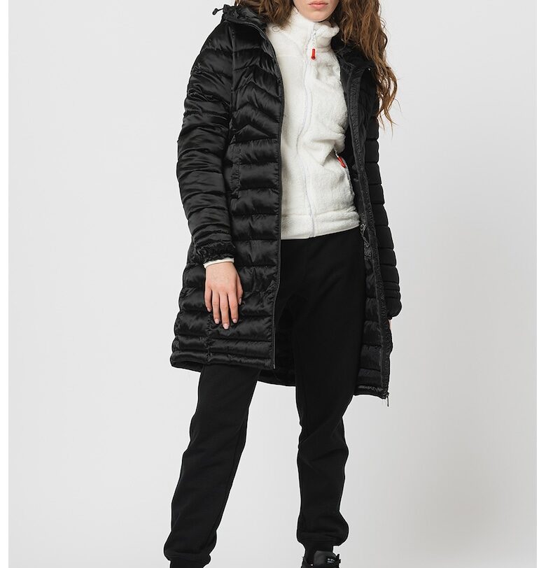 Капитонирано зимно яке Cendrine - Черен Geo Norway