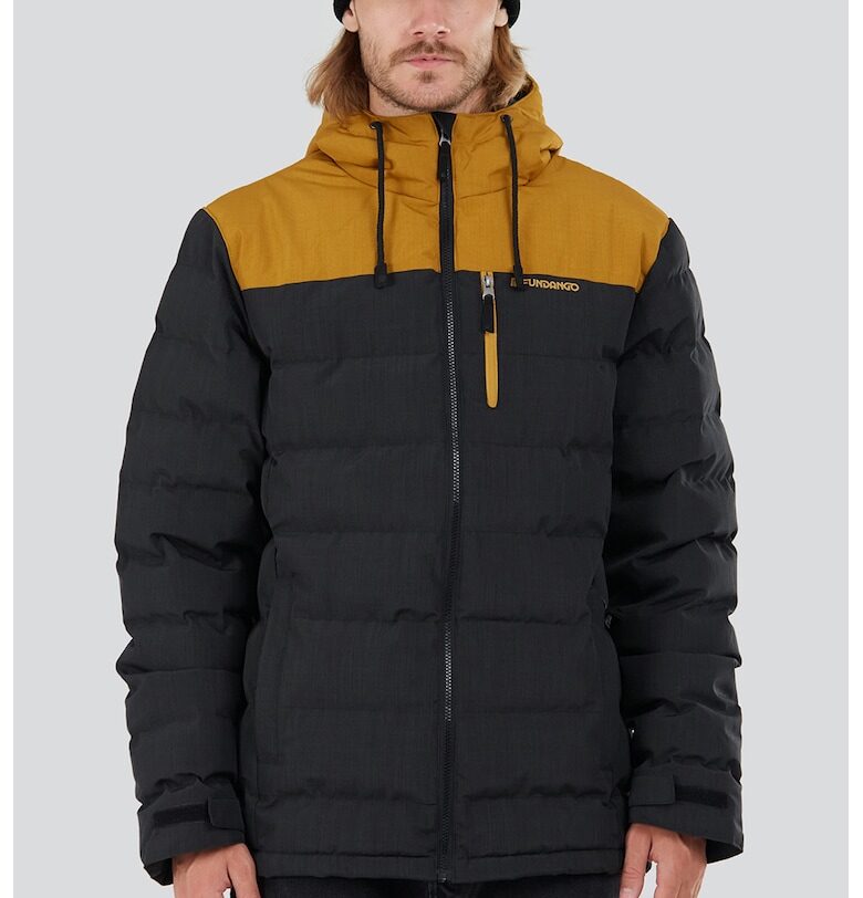 Капитонирано зимно яке Passat - Каки/Синапено жълто Fundango
